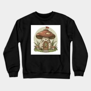 Red Mushroom Cottage Crewneck Sweatshirt